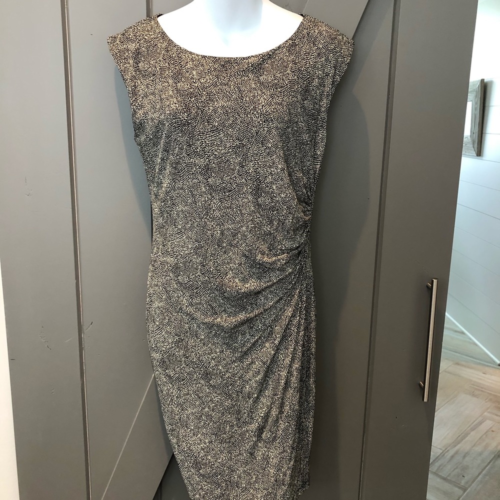 Loft dress with rushing